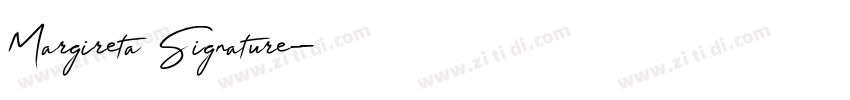 Margireta Signature字体转换